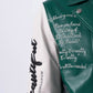 Lambskin Logo Embroidery Patched Genuine Leather Moto Biker Jacket